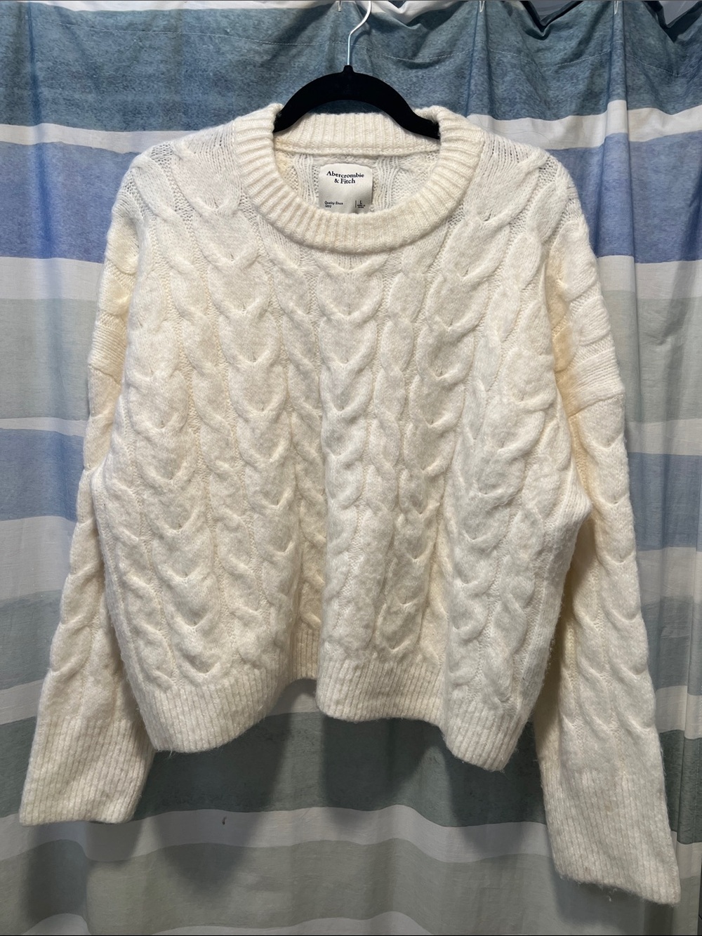 Abercrombie Cable-Knit Crewneck Sweater